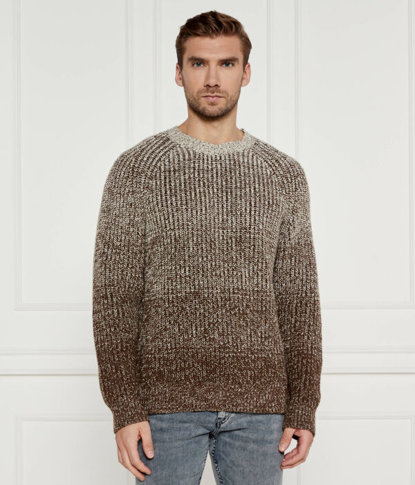 

Свитер h-ezran Regular fit Boss, коричневый