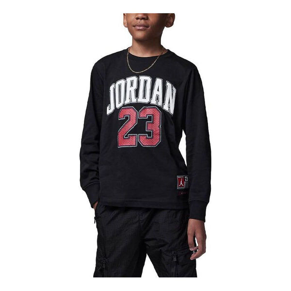 

Футболка с длинным рукавом для юниорских тренировок Air Jordan, черный