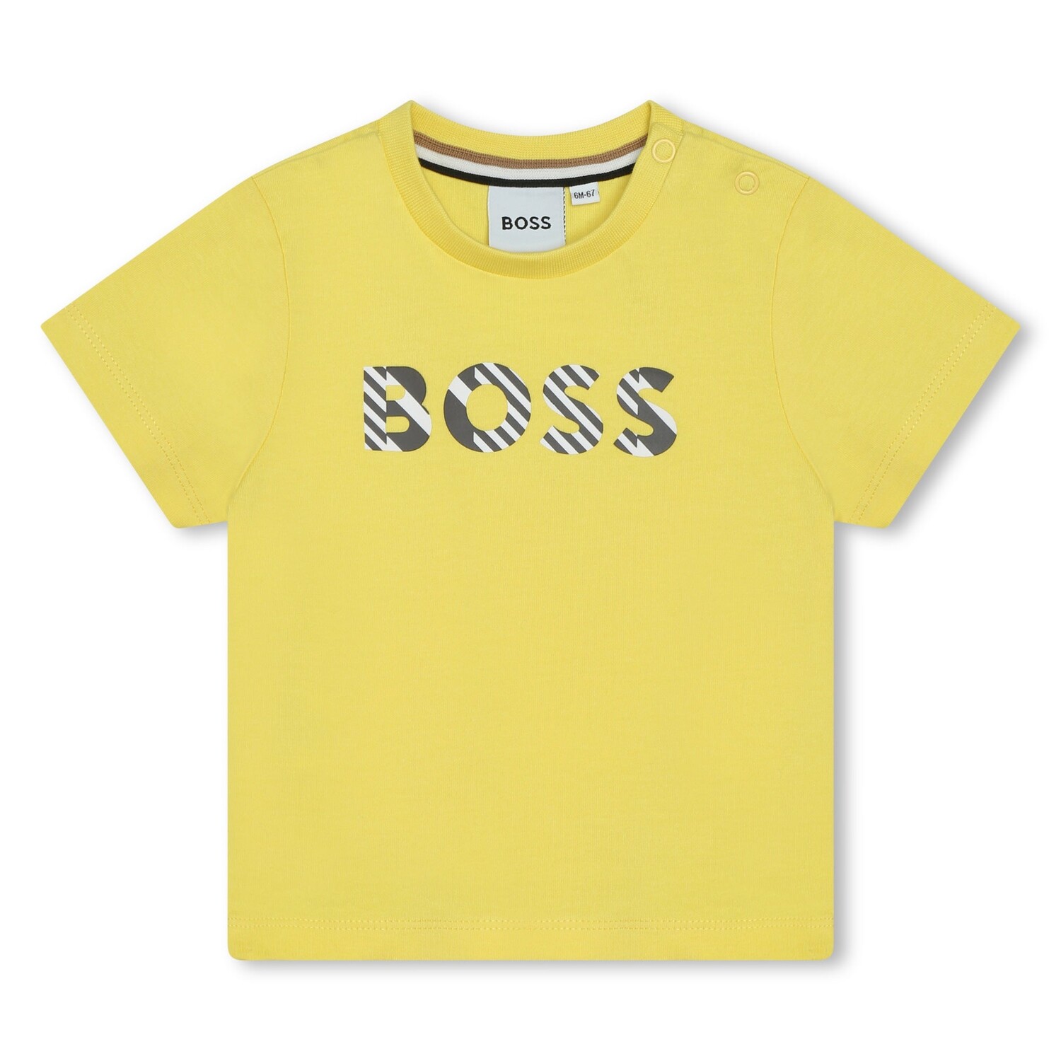 

Желтая футболка с логотипом BOSS, желтый