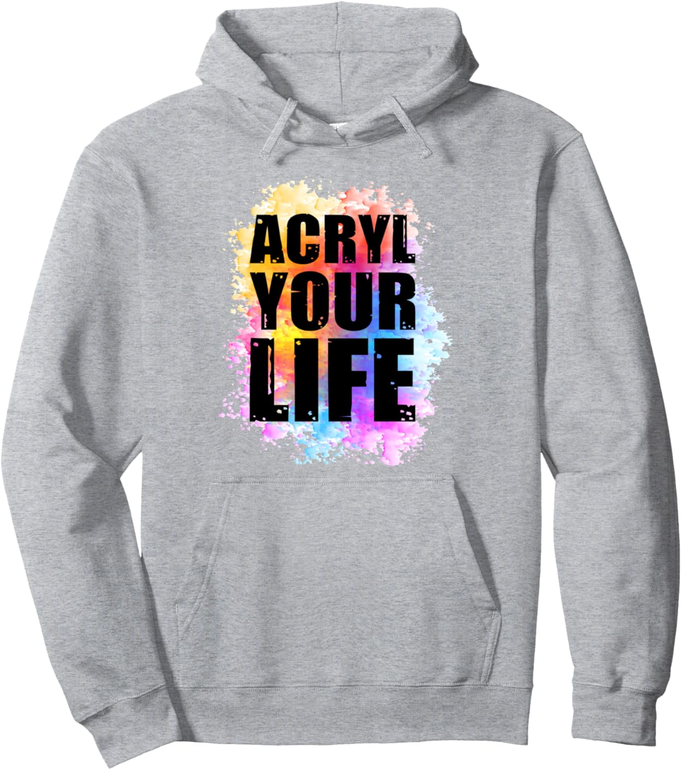 

Худи для художника, серая, для живописи жидкими красками на холсте Paint Injection Accessories