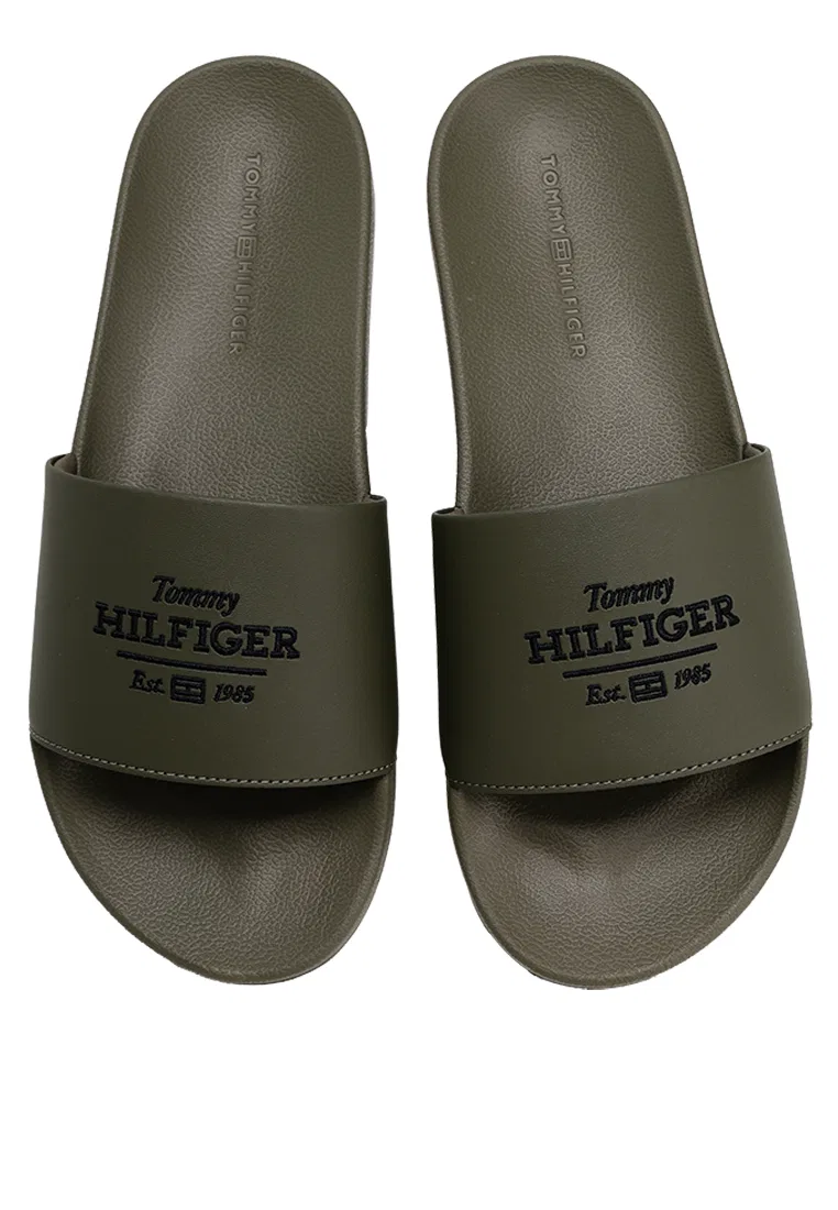 Сандалии, вышивка Hilfiger 85, Tommy Hilfiger, хаки — фото 4