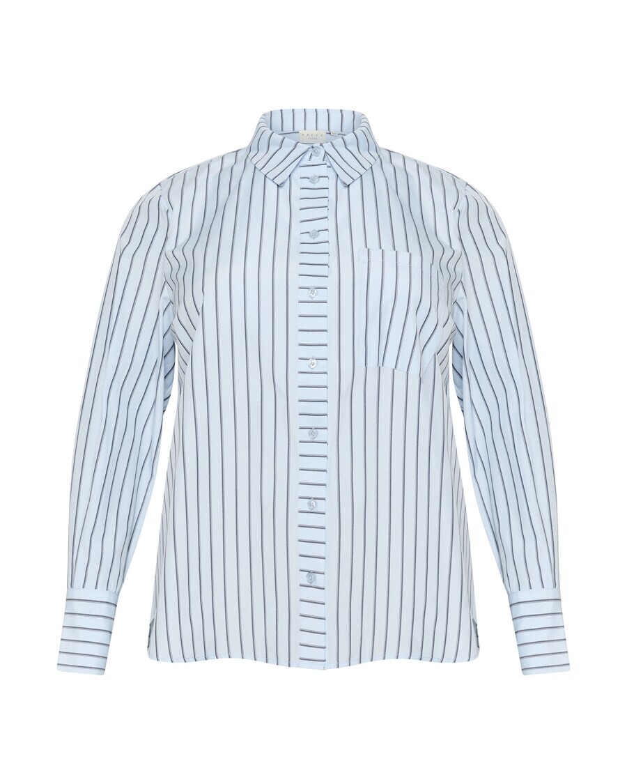 

Рубашка KAFFE CURVE Blouse Jerria, светло-синий