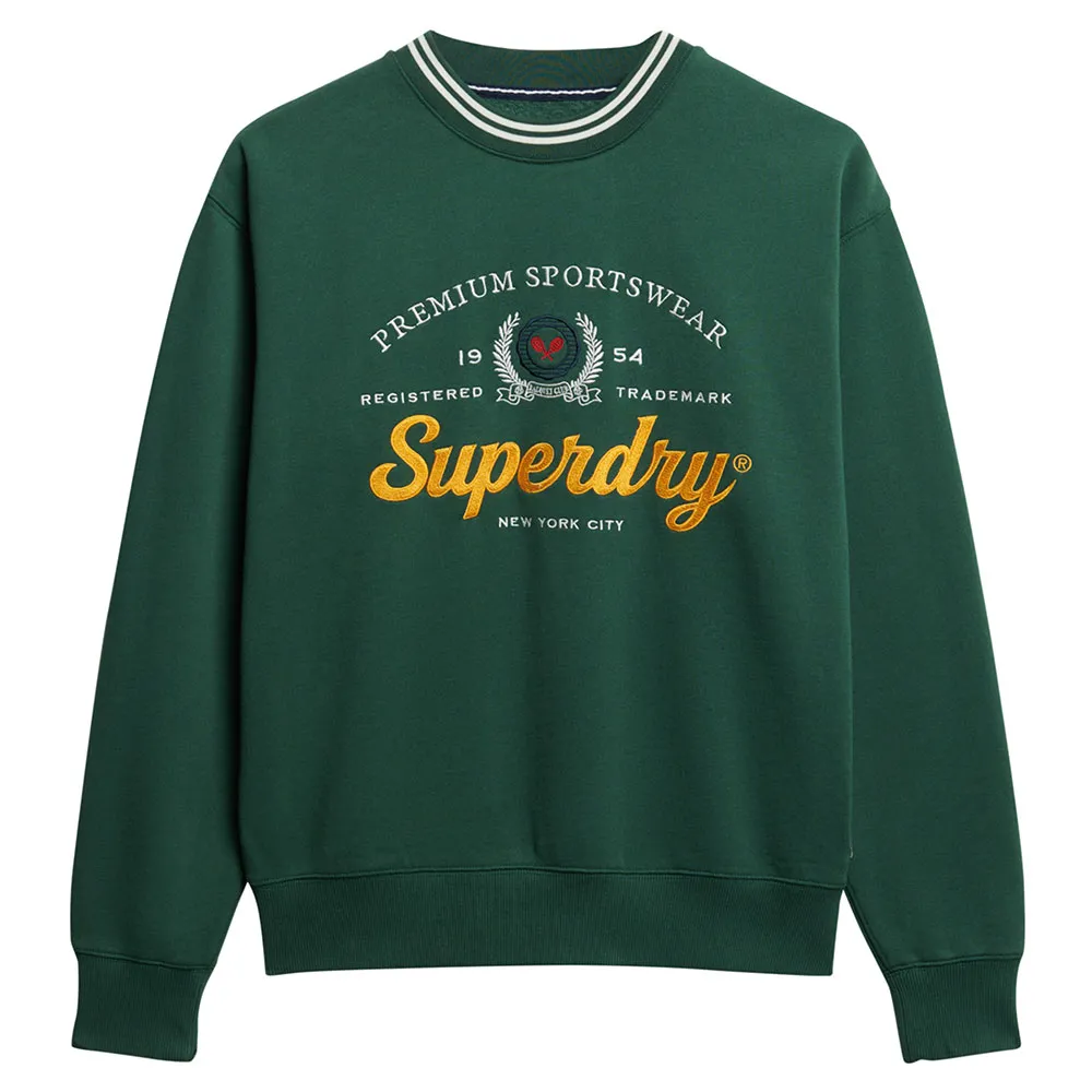 

Толстовка Superdry Country Club Loose, зеленый