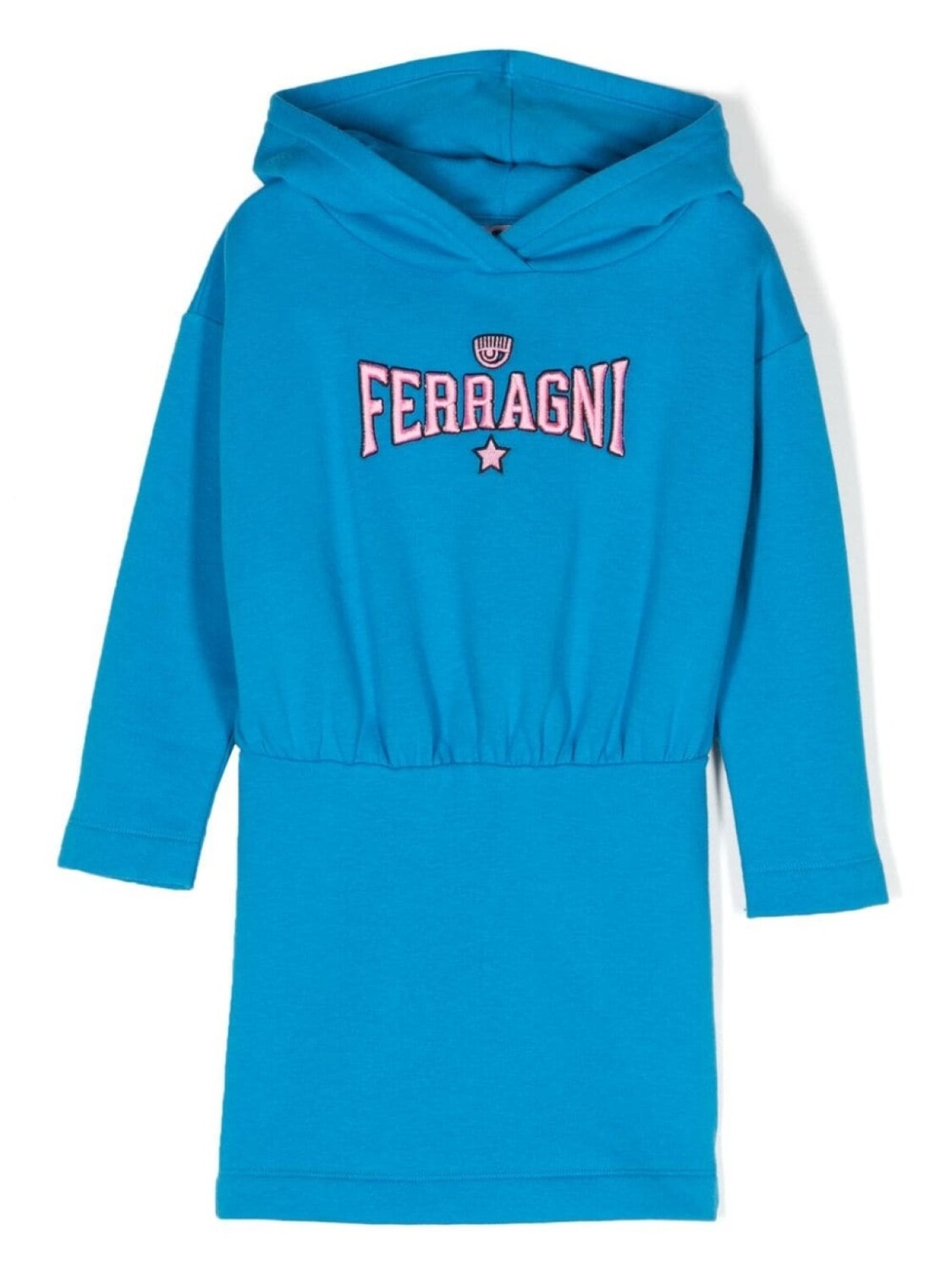

Chiara Ferragni платье с капюшоном и вышитым логотипом Eyelike, синий
