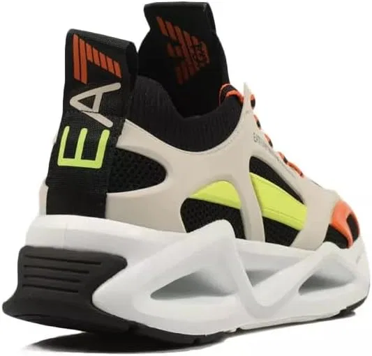 Кроссовки EA7 X8x174 Xk377 Men's, T661 Blk A Lime R Day Ora — фото 3