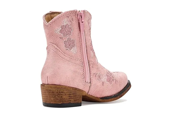 Сапоги с цветочной вышивкой Blossom Roper Kids, Pink Vintage Faux Leather — фото 4