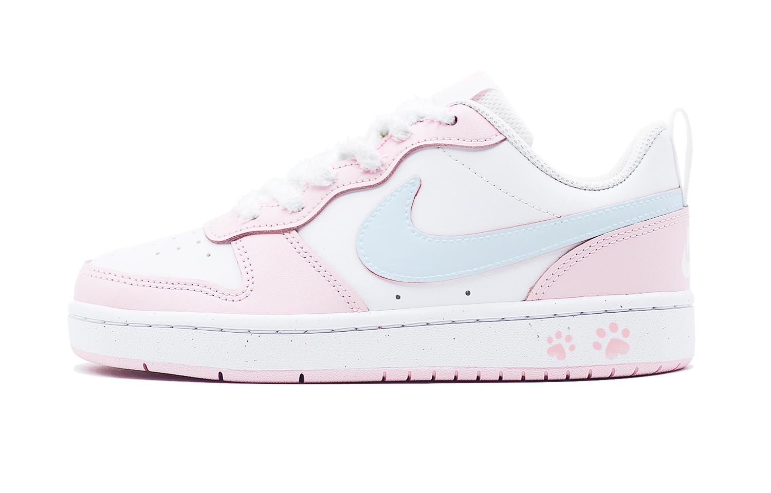 

Nike Детские кроссовки для скейтбординга Court Borough Heart Cat Paw с нескользящей подошвой, износостойкие, розовые, для подростков