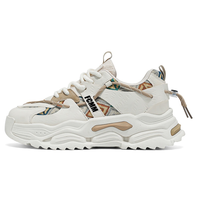 

Дышащие низкие детские кроссовки для скейтбординга для подростков FCMM, бежевый/хаки