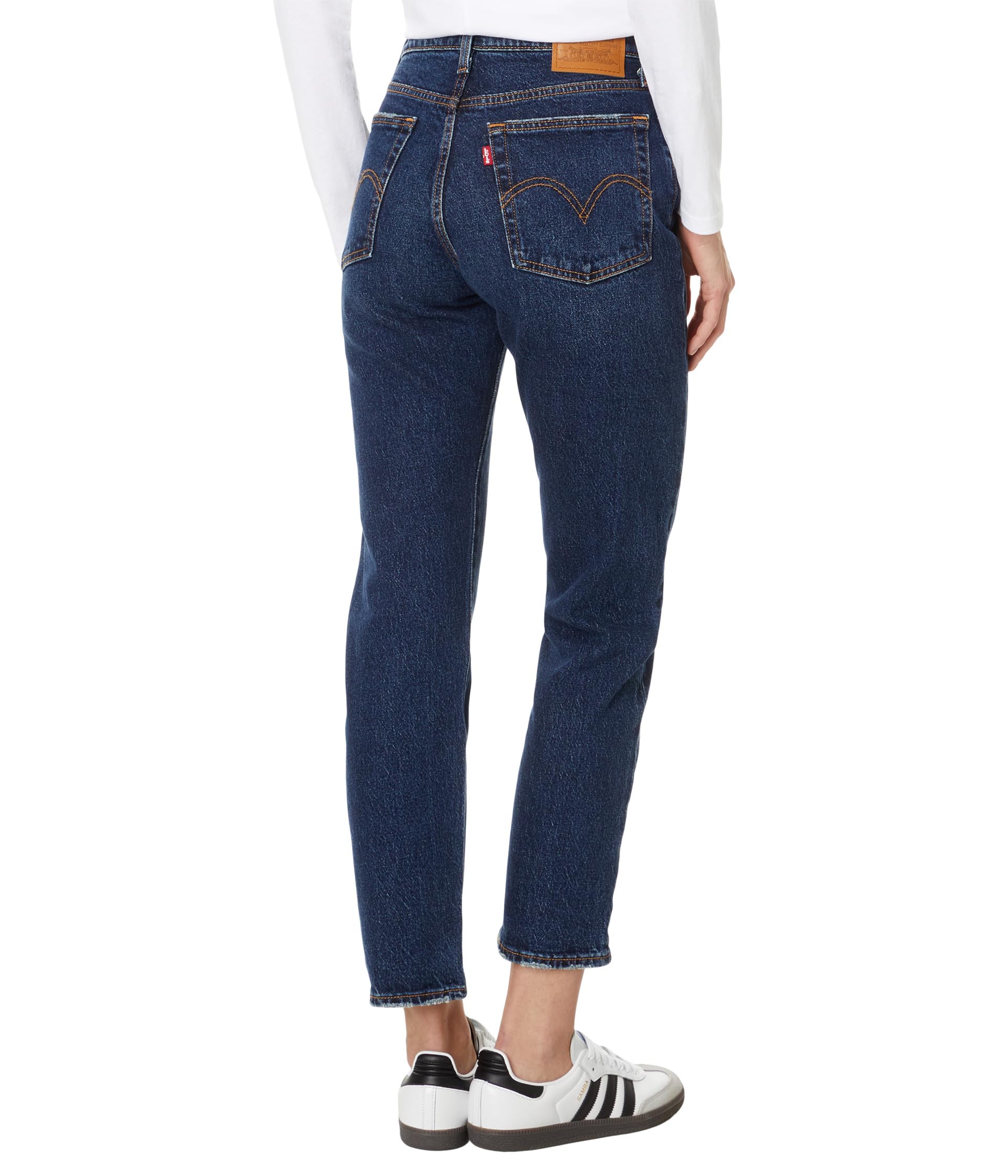 Джинсы Levi's Premium Wedgie Straight, цвет Indifferent Indigo — фото 2