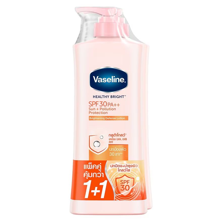 

Vaseline Healthy Bright Осветляющий защитный лосьон SPF30 PA++, 300 мл, двойная упаковка, Orange