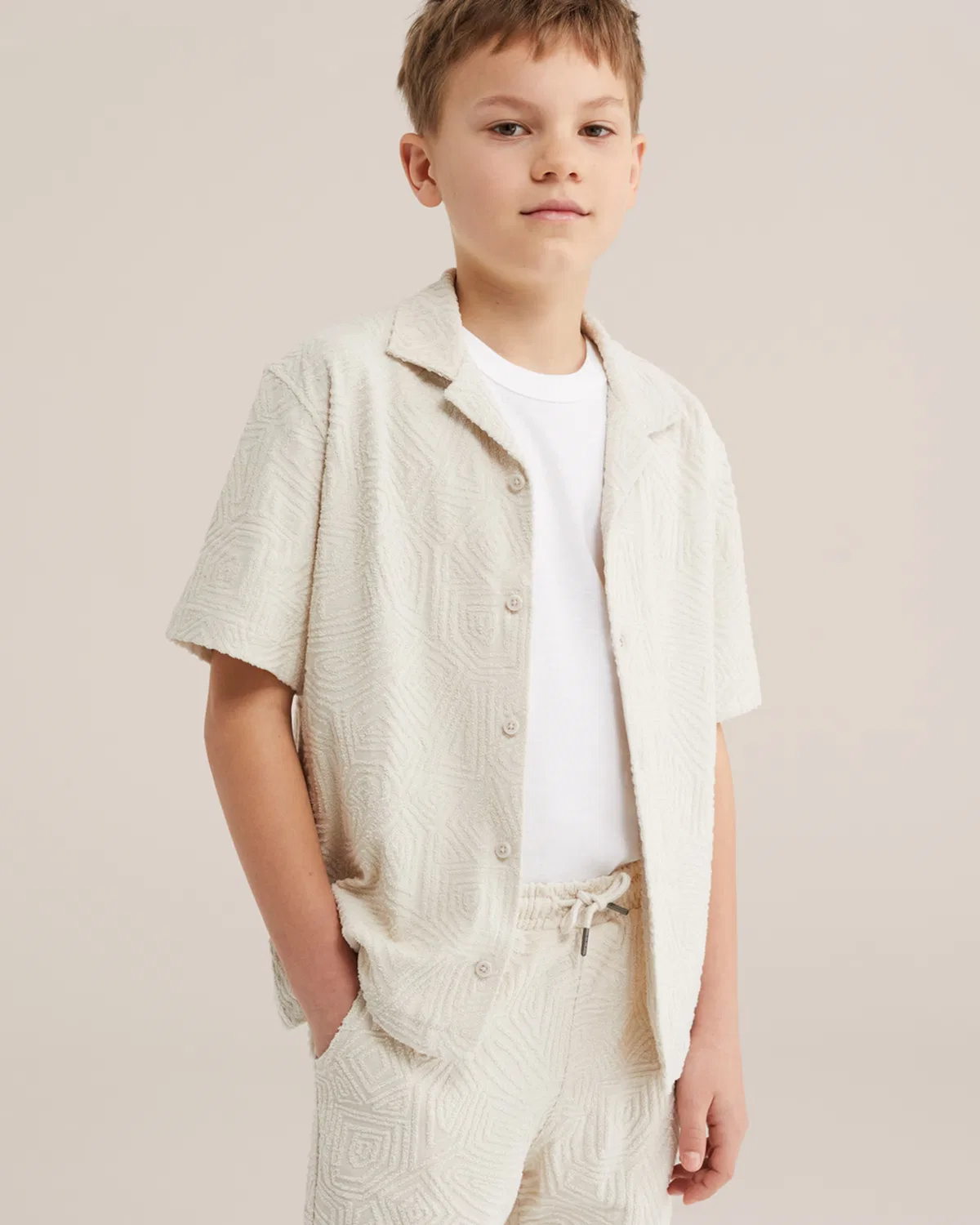 Рубашка на пуговицах стандартного кроя We Fashion, Camel — фото 3