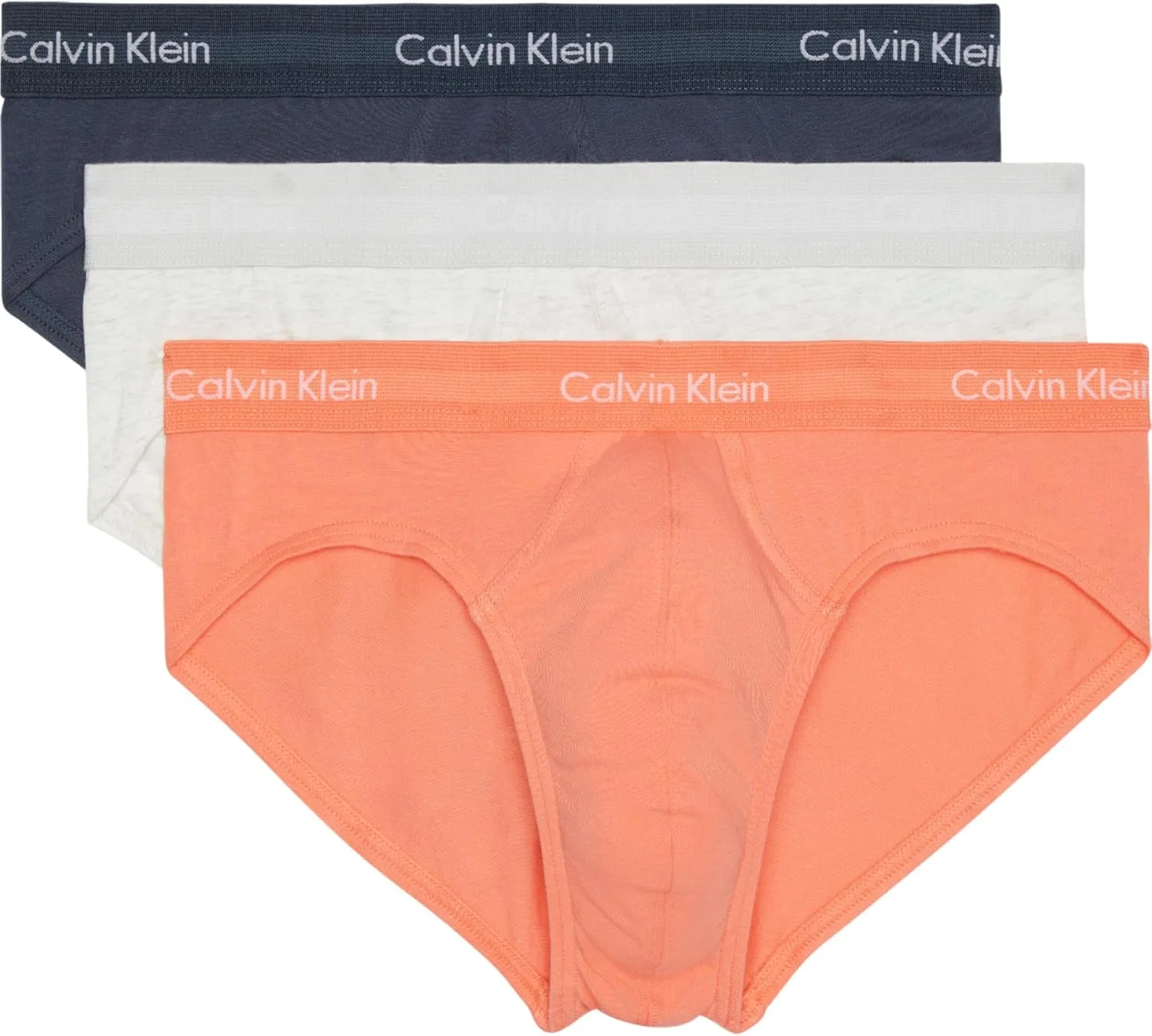 Брифы Calvin Klein, цвет Ink, Coral Pop, Snow Heather