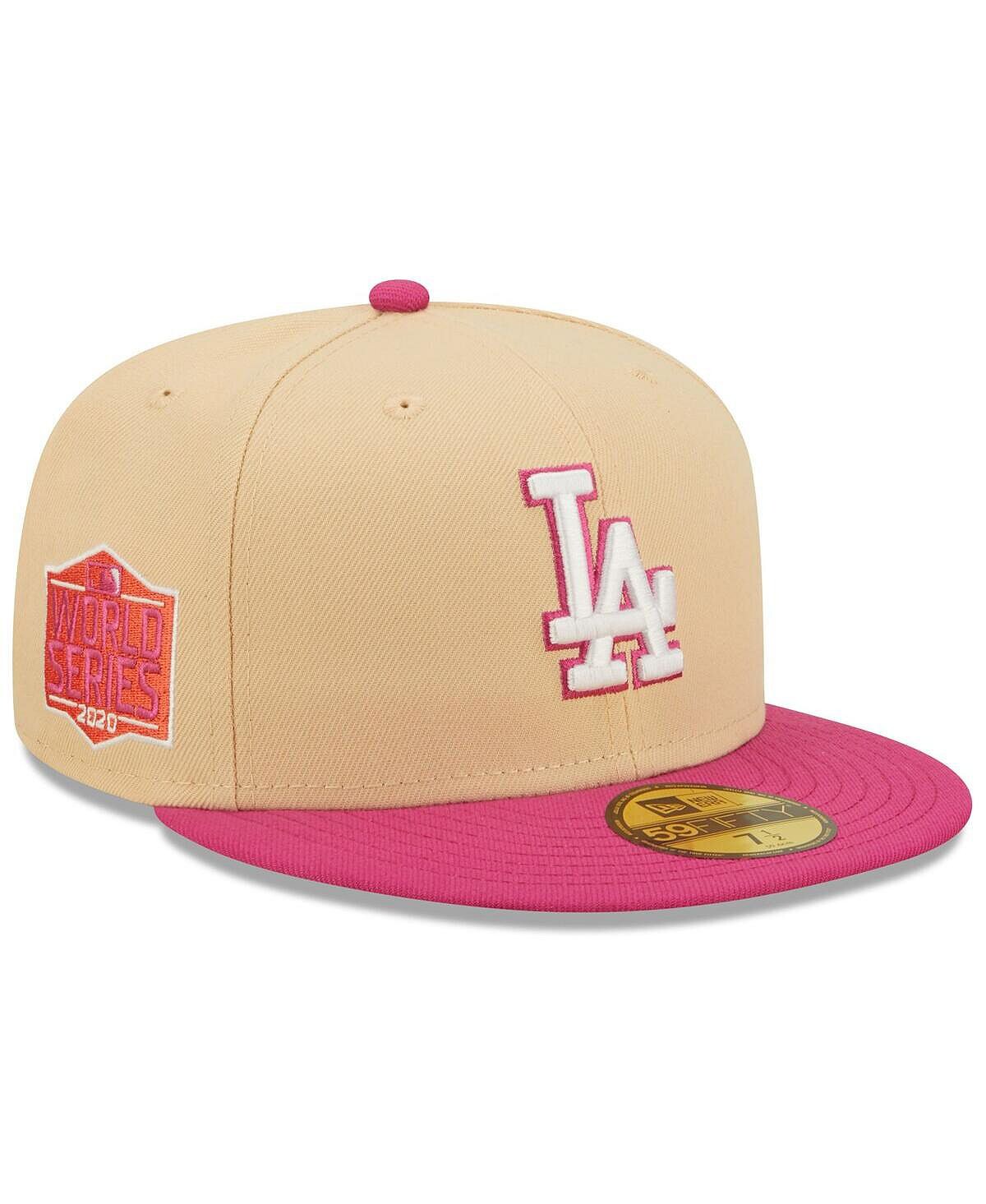 

Мужская оранжево-розовая кепка Los Angeles Dodgers World Series 2020 Mango Passion 59Fifty. New Era