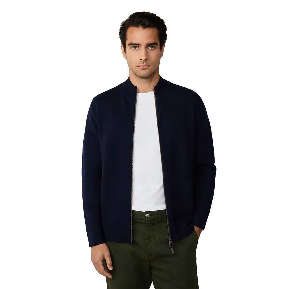

Свитер Hackett Milano full zip, синий