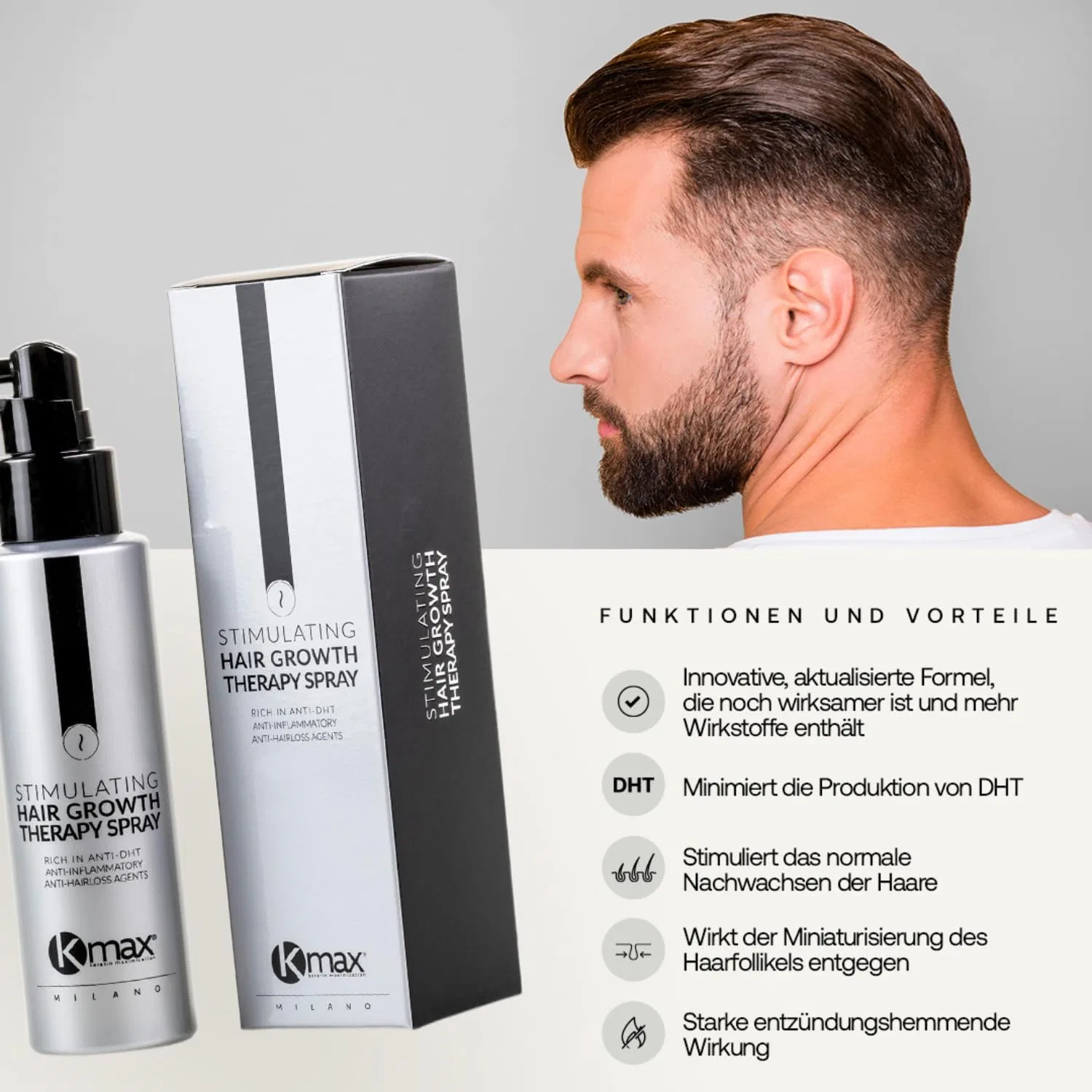 Спрей для роста волос «Stimulating Hair Growth Therapy» 100 мл от Kmax Kmax — фото 4
