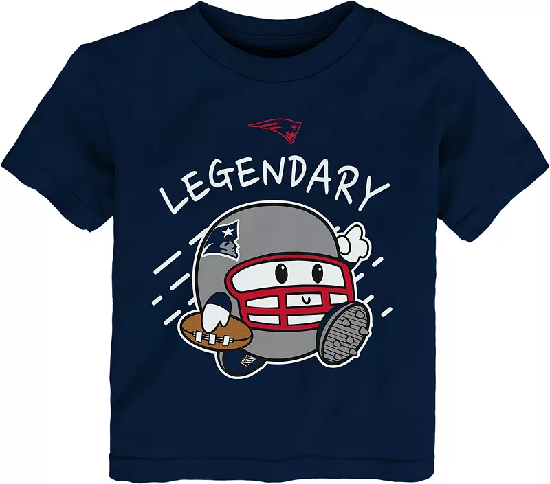 

Одежда команды НФЛ Темно-синяя футболка New England Patriots Poki для малышей NFL Team Apparel