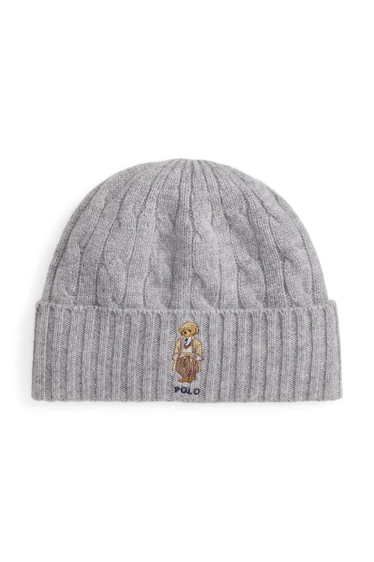 

Шерстяная шапка Polo Ralph Lauren, серый