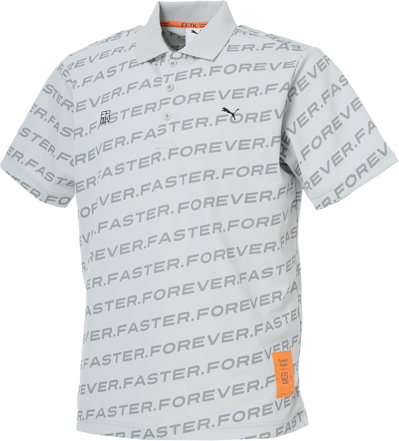 

Поло TK AOP Pattern Polo S/S 63366301 Puma, серый