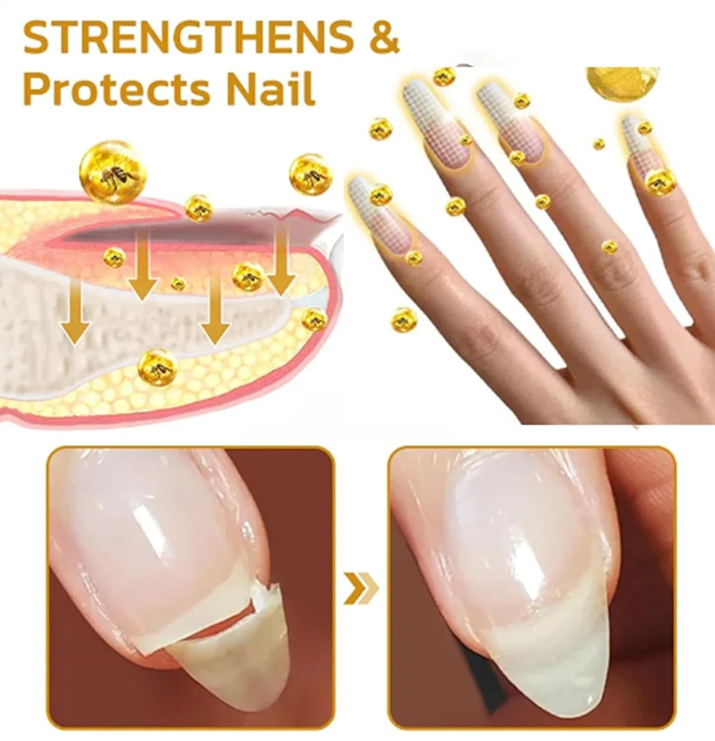 Гель для роста и восстановления ногтей Nailplus Strong 7 Days Growth Petsburg, 1Pcs — фото 3