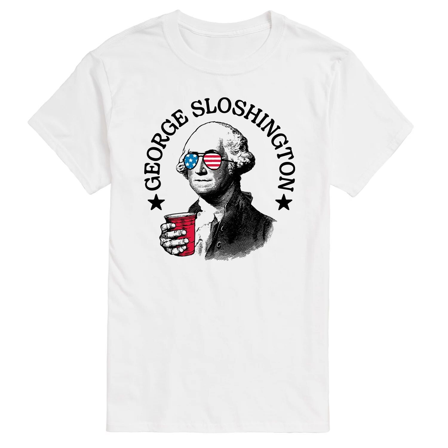 

Мужская футболка с рисунком George Sloshington Licensed Character