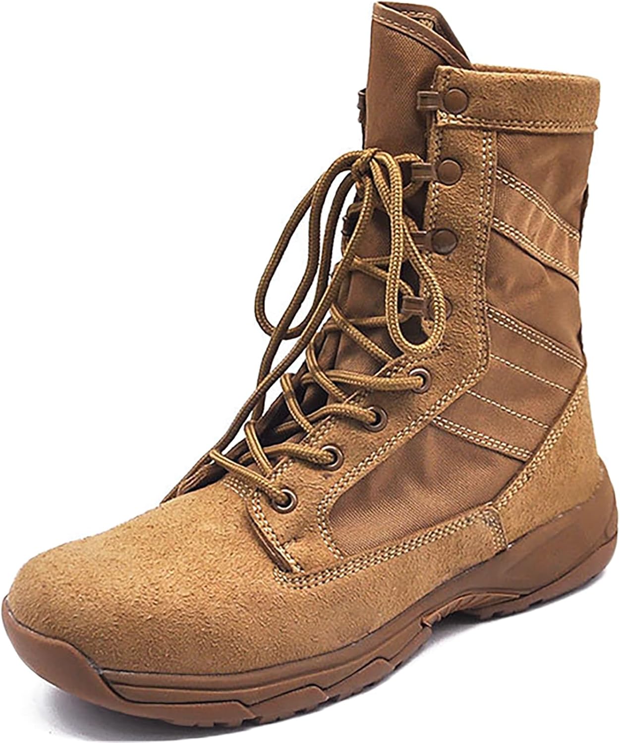 

Мужские походные ботинки для пустыни, для прогулок и кемпинга, шнурованные, военные тактические ботинки, трекинг, походные ботинки, коричневые, 45 Qaxzesa