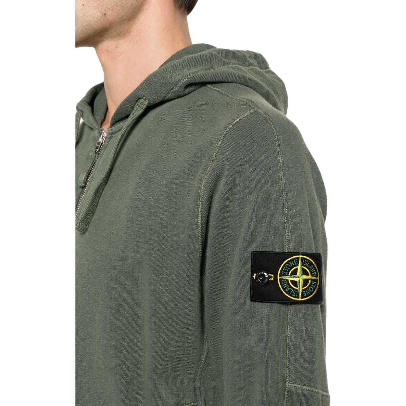 Куртка мужская зеленая Stone Island, зеленый — фото 4