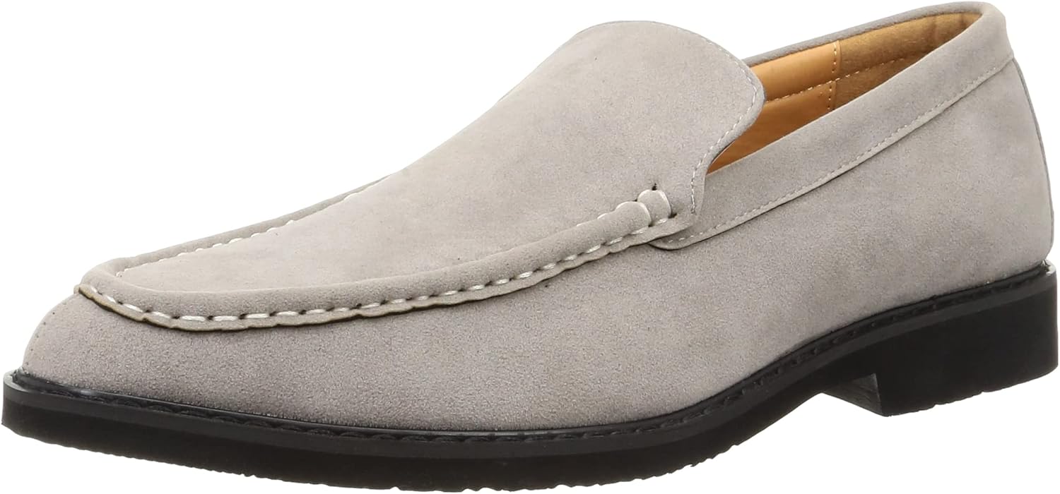 

Мужские лоферы, мокасины на скользящей подошве из замши для вождения Dedes, серый