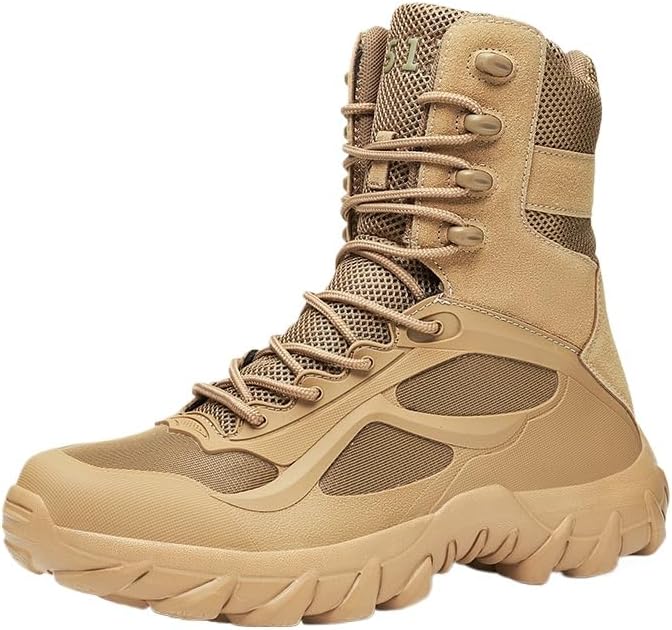 

Мужские походные ботинки HCHCTRY, износостойкие, с нескользящей подошвой, удобные ботинки для активного отдыха, походов, скалолазания, охоты и трекинга, хаки