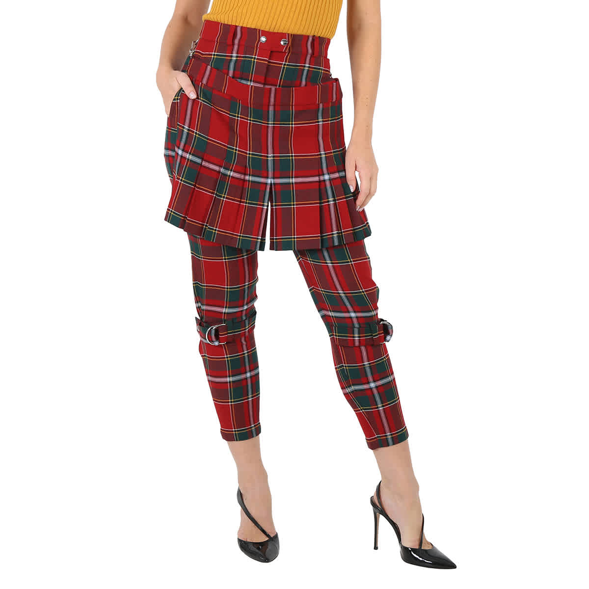 

Брюки Burberry Ladies Bright Red Royal Tartan Punk