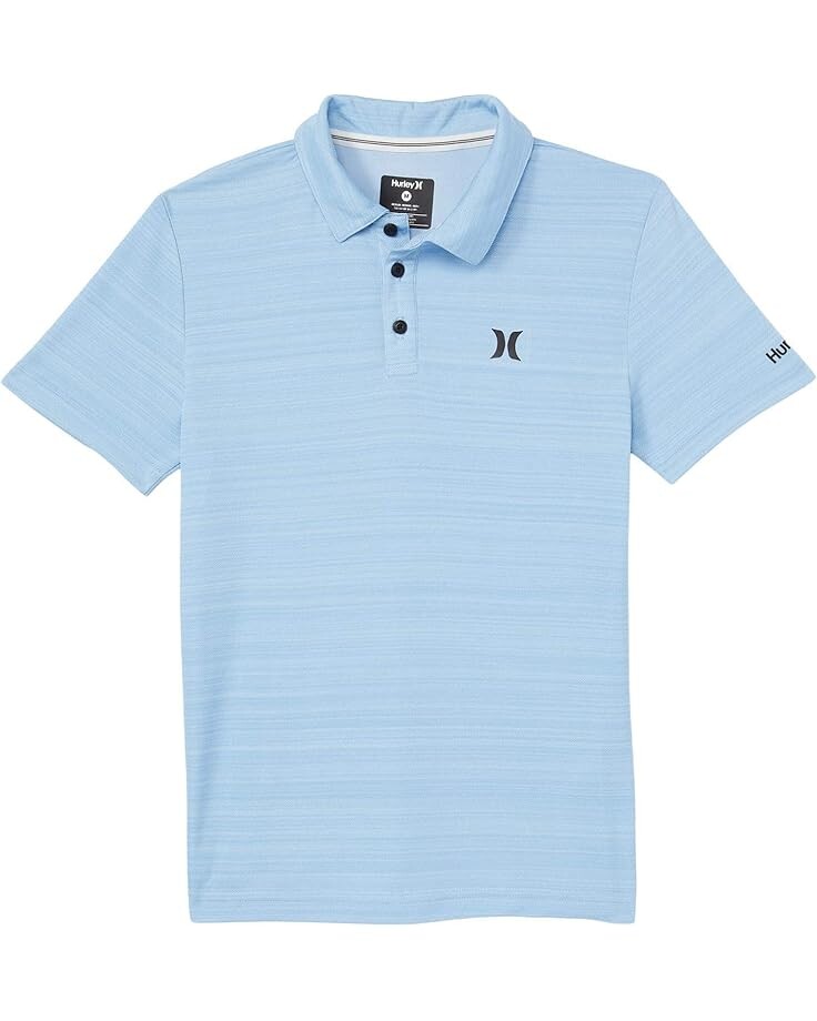 

Поло Hurley Kids Dri-Fit Polo Shirt, цвет Psychic Blue Heather