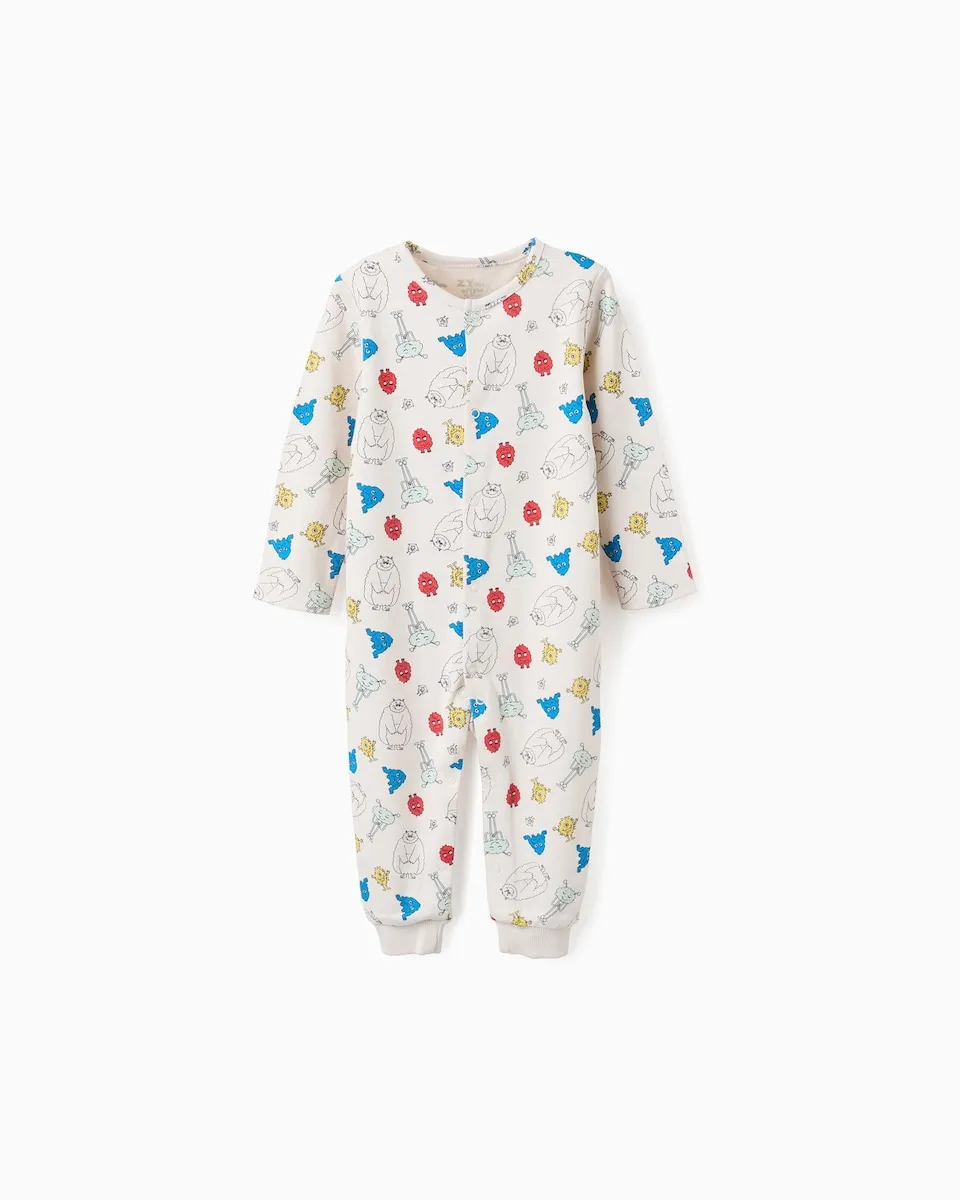 

Детская пижама с длинными рукавами бежевого цвета Zippy