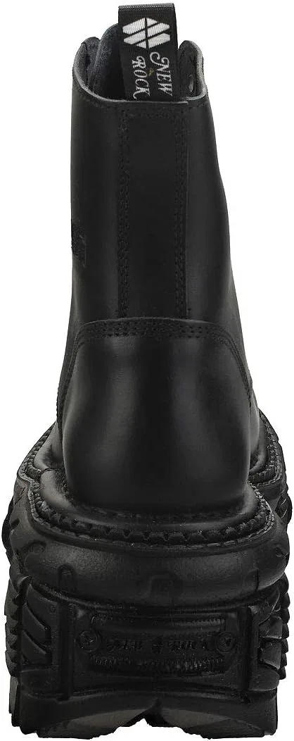 Ботинки на платформе New Rock Metallic M-mili084n-s5 унисекс, Black — фото 4