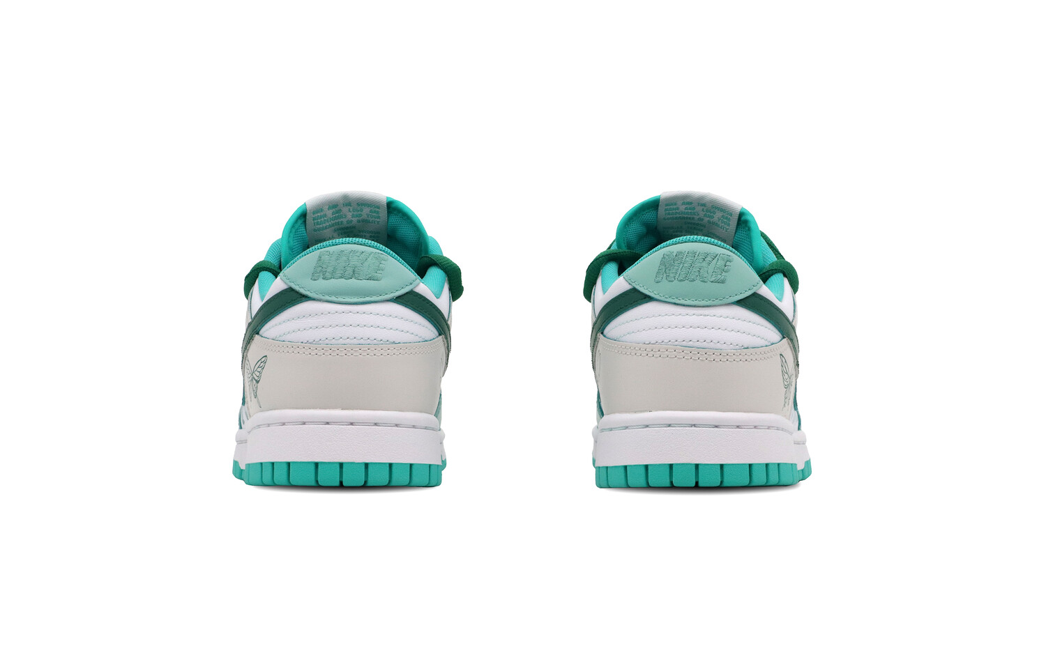 Кроссовки Nike Skateboarding Shoes Men Low-top White, светло-зеленый — фото 4