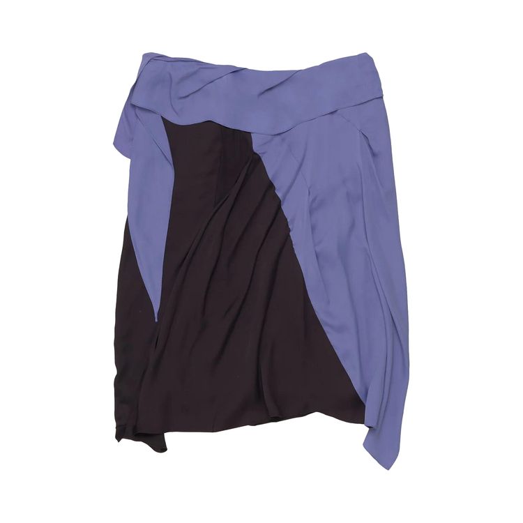 

Юбка Kiko Kostadinov Kukri Draped Skirt Raw Umber/Lilac, разноцветный