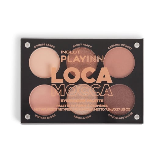 

Палетка теней для век Inglot Playinn Loca Mocca, нюд