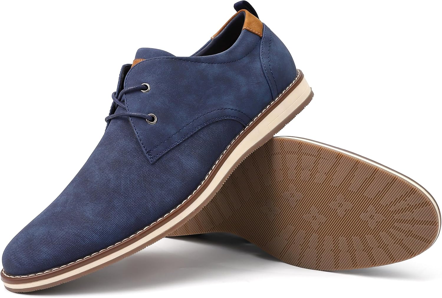 

Мужские классические туфли, мужские оксфорды, стильные кожаные туфли на шнуровке с декоративными перфорациями, деловые повседневные формальные дерби Eliteland, синий