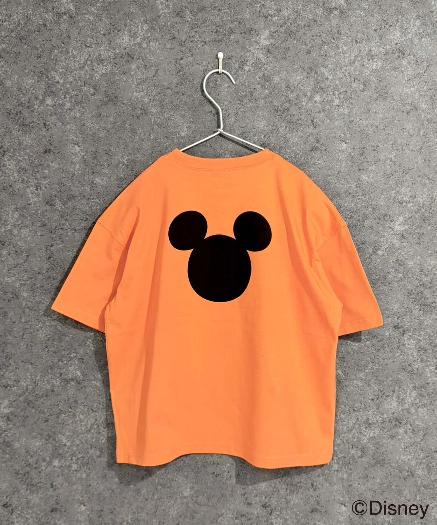 Детская футболка Mickey Mouse оверсайз Disney оранжевая