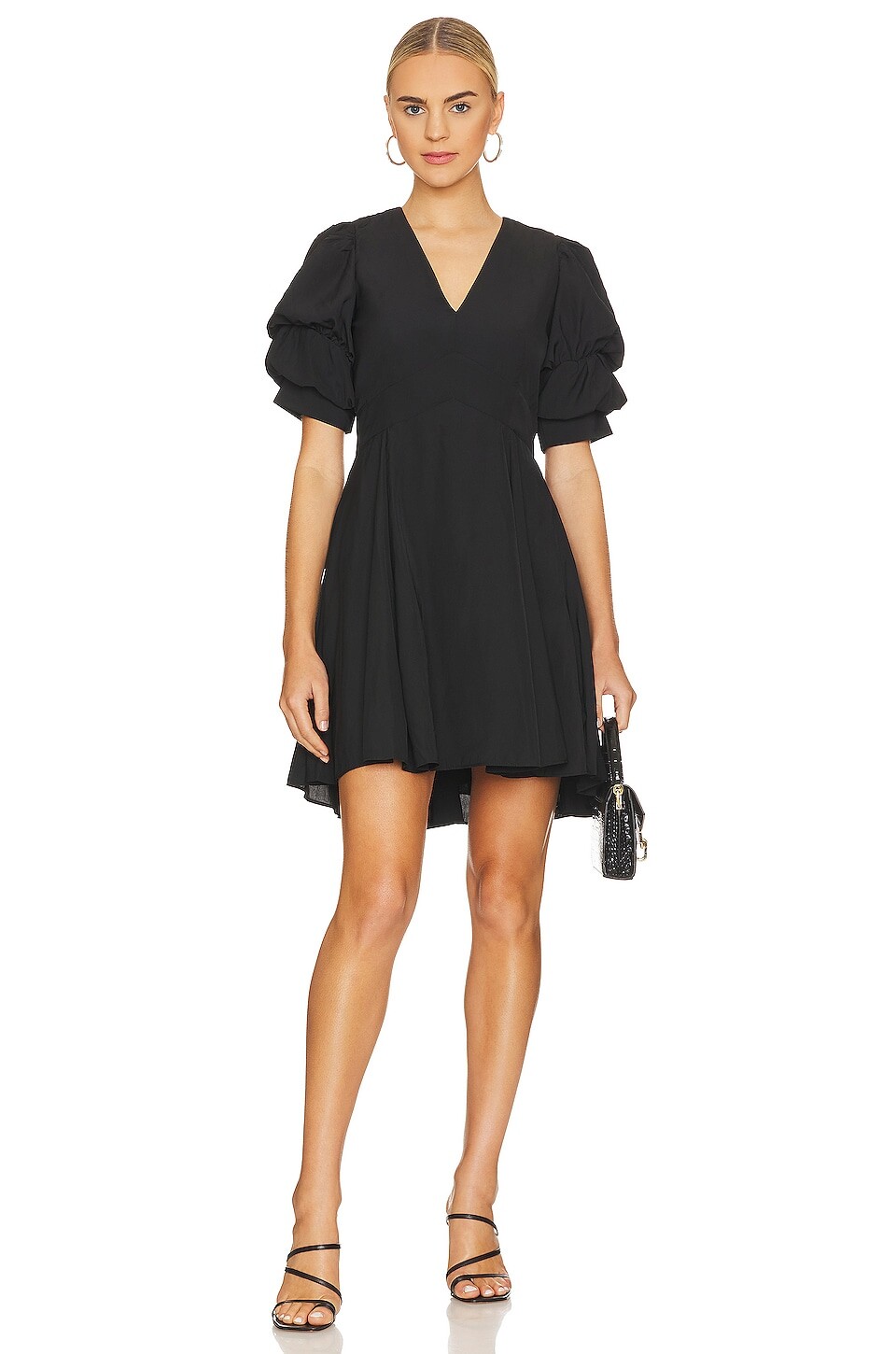 

Платье 1. STATE Tiered Bubble Sleeve, цвет Rich Black