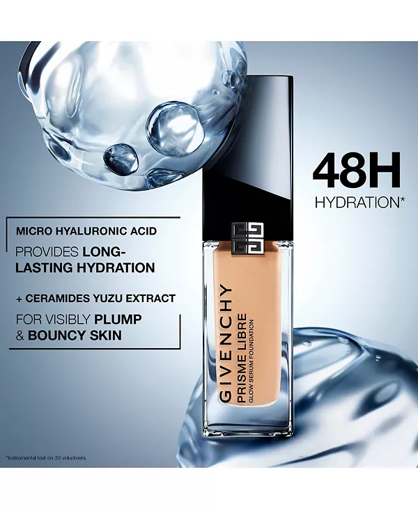 Prisme libre сыворотка для сияния, размывающая и увлажняющая основа, 1 унция. Givenchy, 3.5n light to medium with neutral-peach undertones — фото 4
