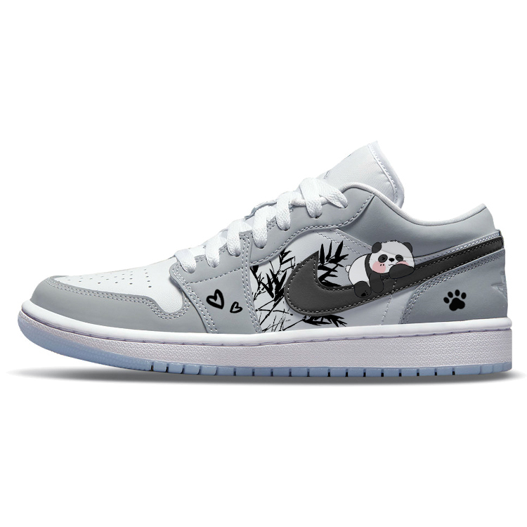 

Кроссовки Air JORDAN 1 Vintage Basketball Shoes Women's Low-Top Gray White, Серый, Кроссовки Air JORDAN 1 Vintage Basketball Shoes Women's Low-Top Gray White