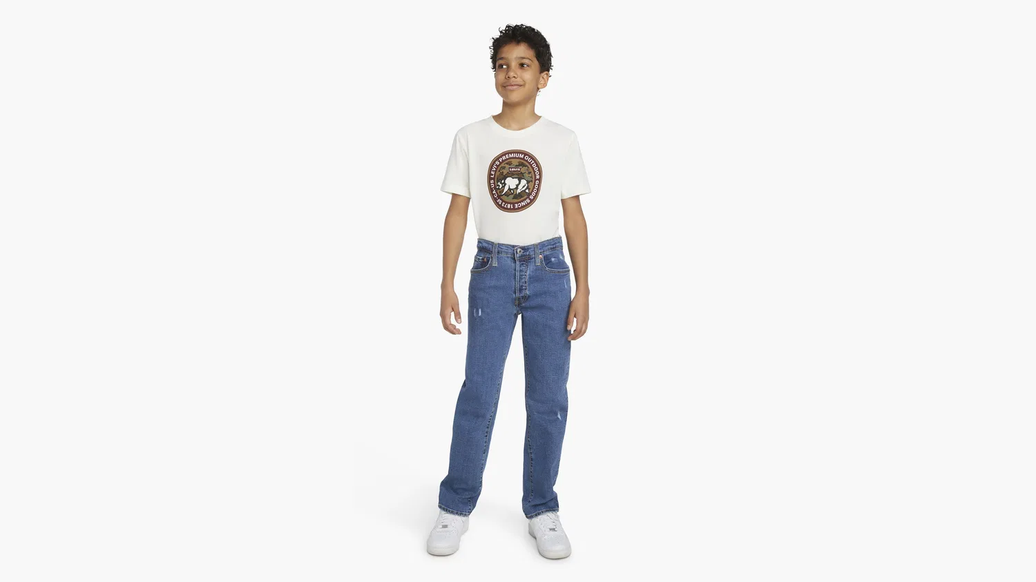 Джинсы 501 Original Denim, размеры для мальчиков 8-20 Levi's, Medium Wash