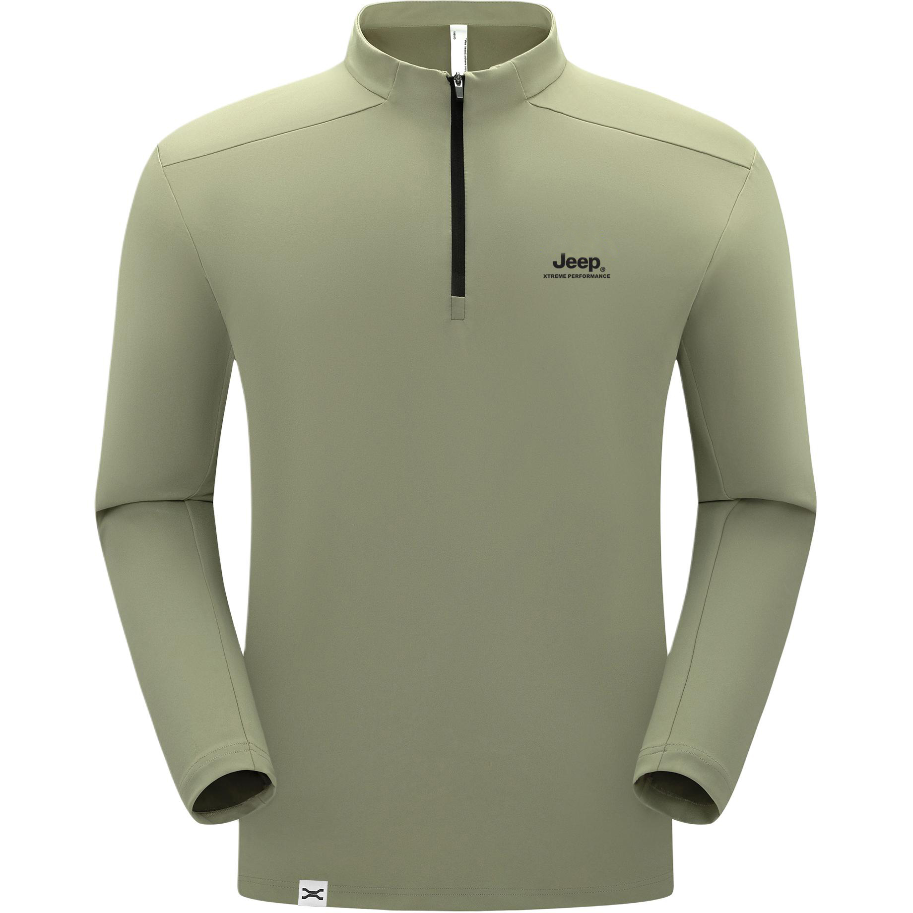 

Футболка Unisex Stand Collar Moderate Straight Fit Jeep, хаки зеленый