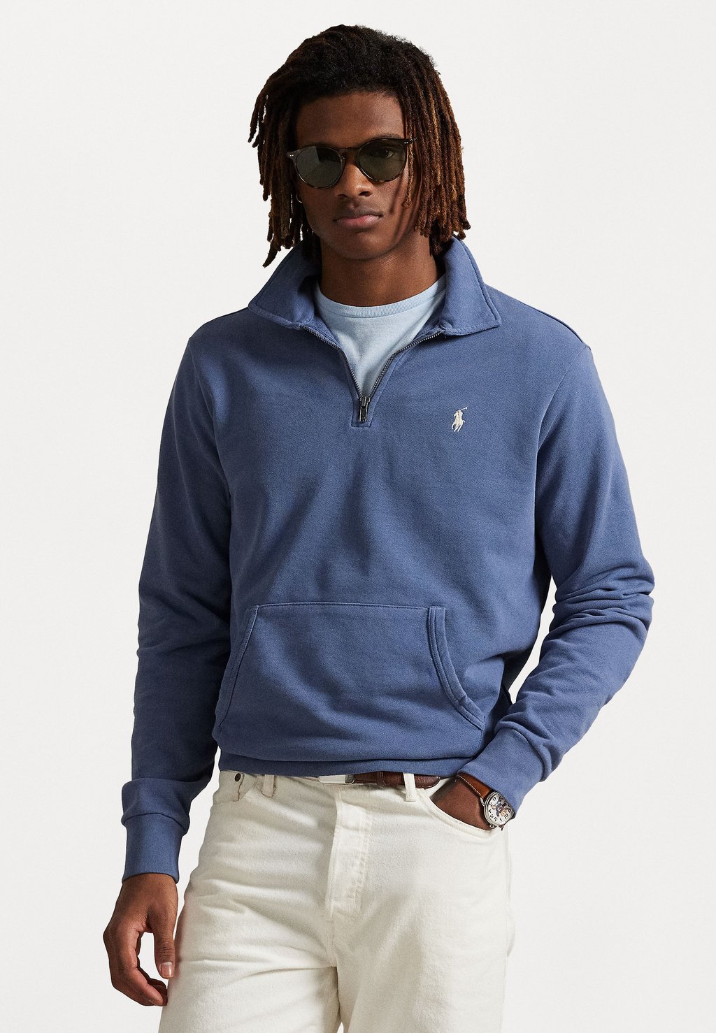 

Толстовка LOOPBACK FLEECE QUARTER ZIP SWEATSHIRT Polo Ralph Lauren, синий