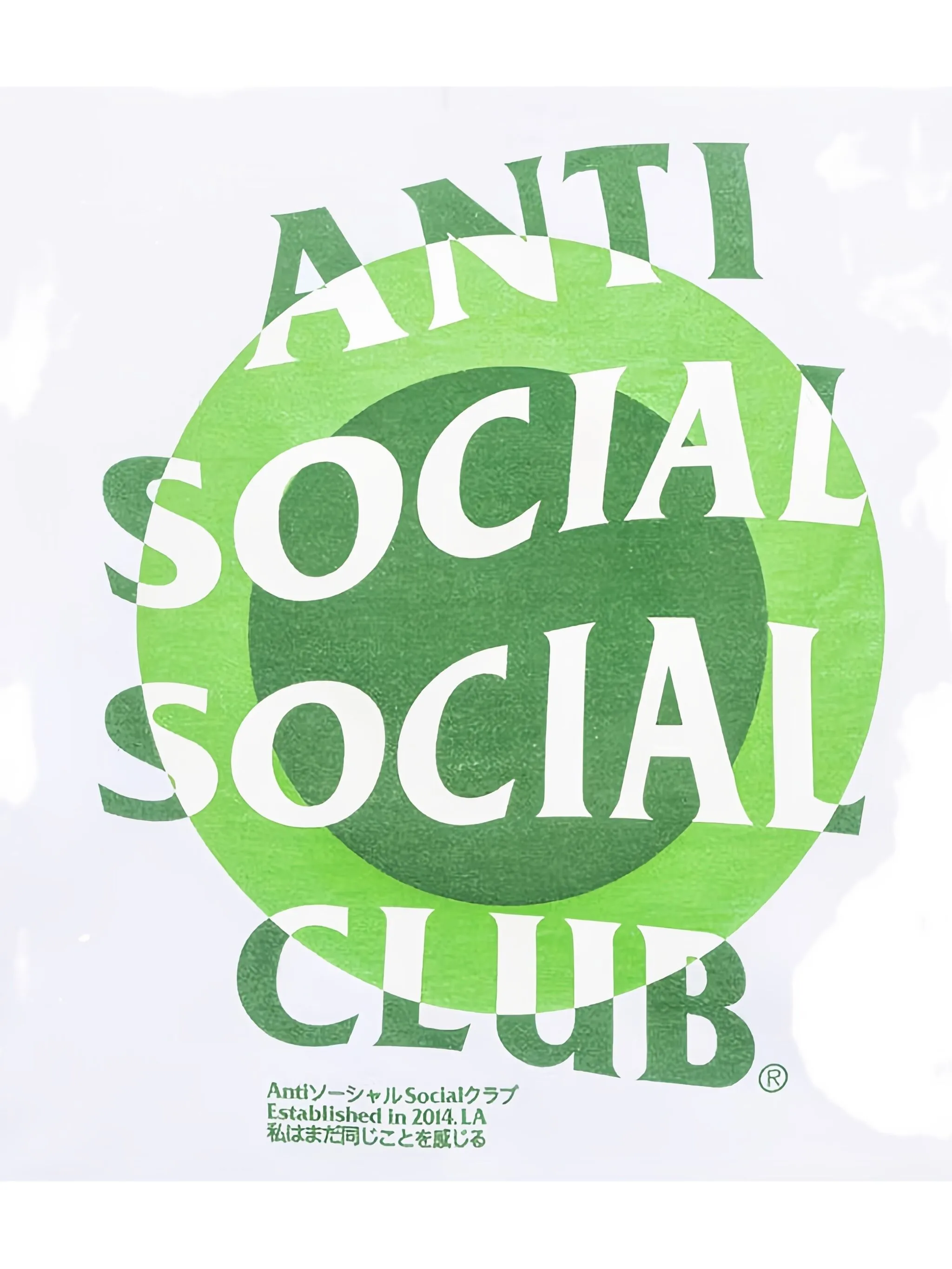 

Футболка с круглым вырезом и графическим принтом Anti Social Social Club, белый