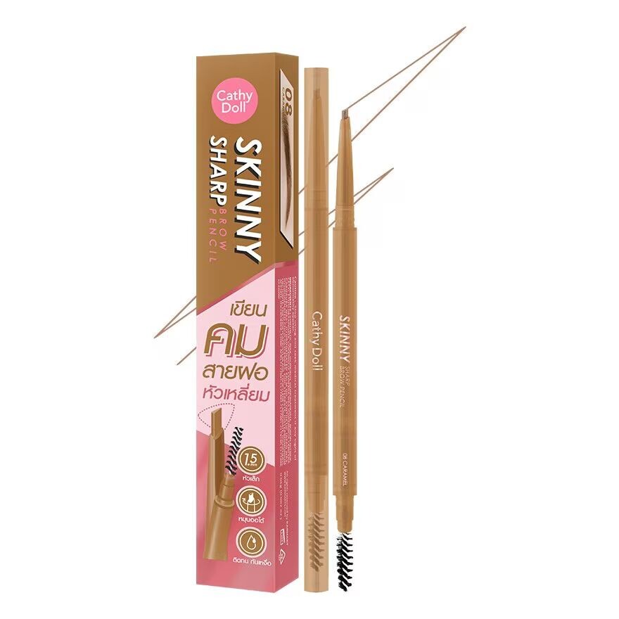 

Cathy Doll Карандаш для бровей Skinny Sharp 0,06 г 08 Caramel, Caramel