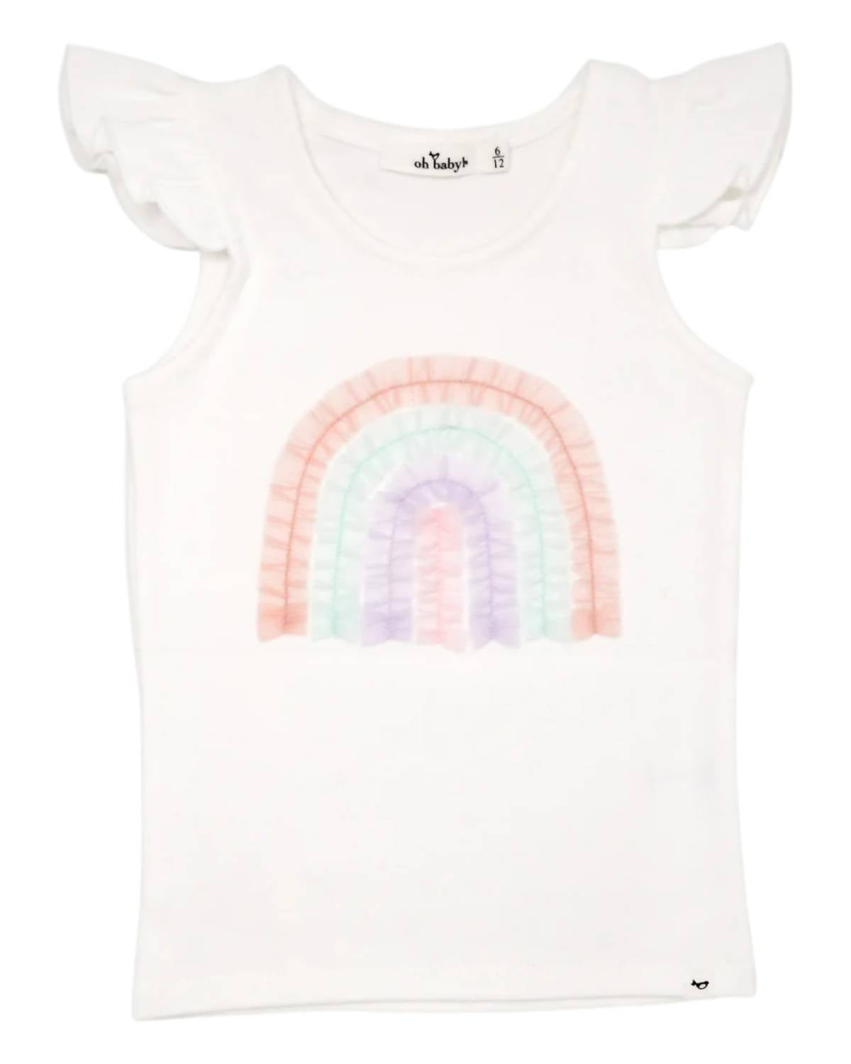 

Топ из тюля Rainbow для девочек, кремовый oh baby!