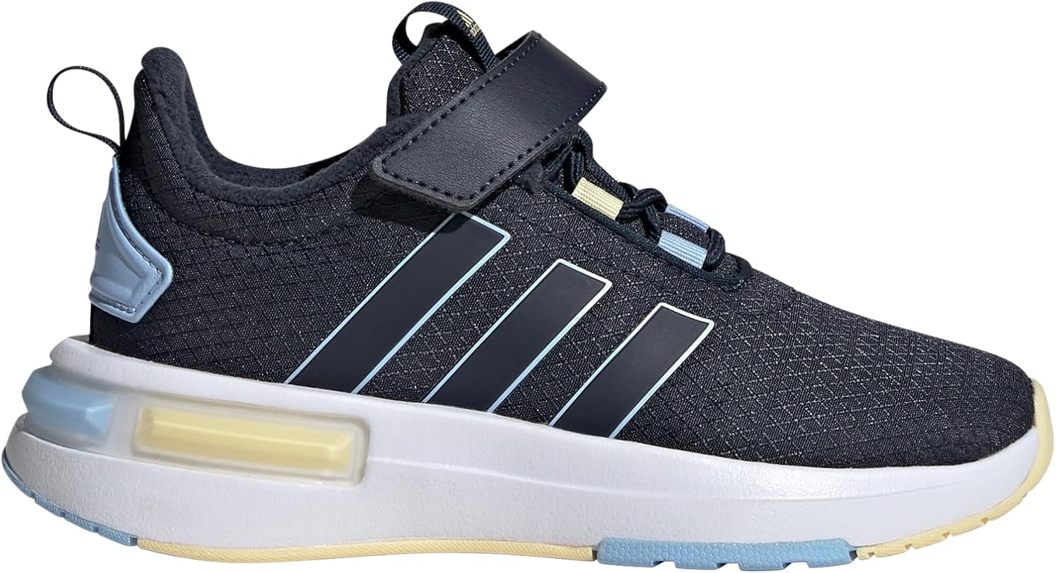 Кроссовки adidas Kids Racer Tr23, синий/желтый — фото 2