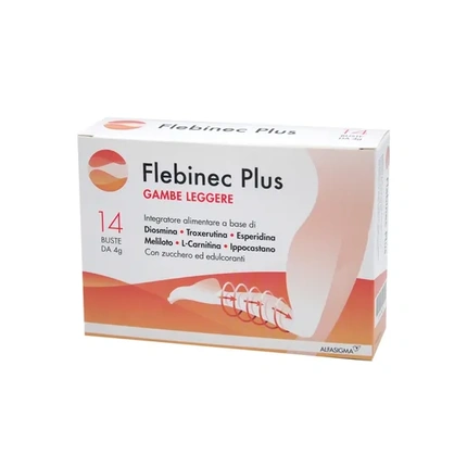 

Flebinec Plus Light Legs Добавка для микроциркуляции - 14 пакетиков Alfasigma