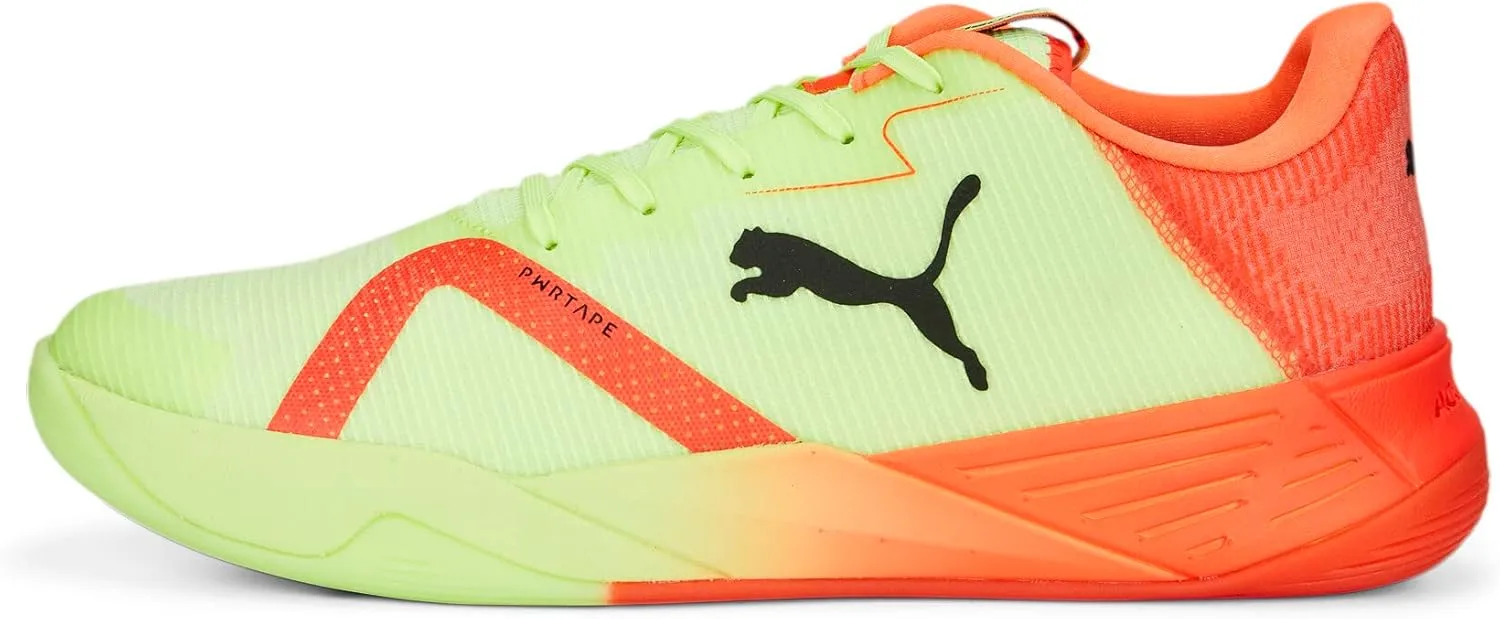 Мужские кроссовки PUMA Acceled Turbo Nitro II для тренировок в фитнесе, черный/красный/желтый