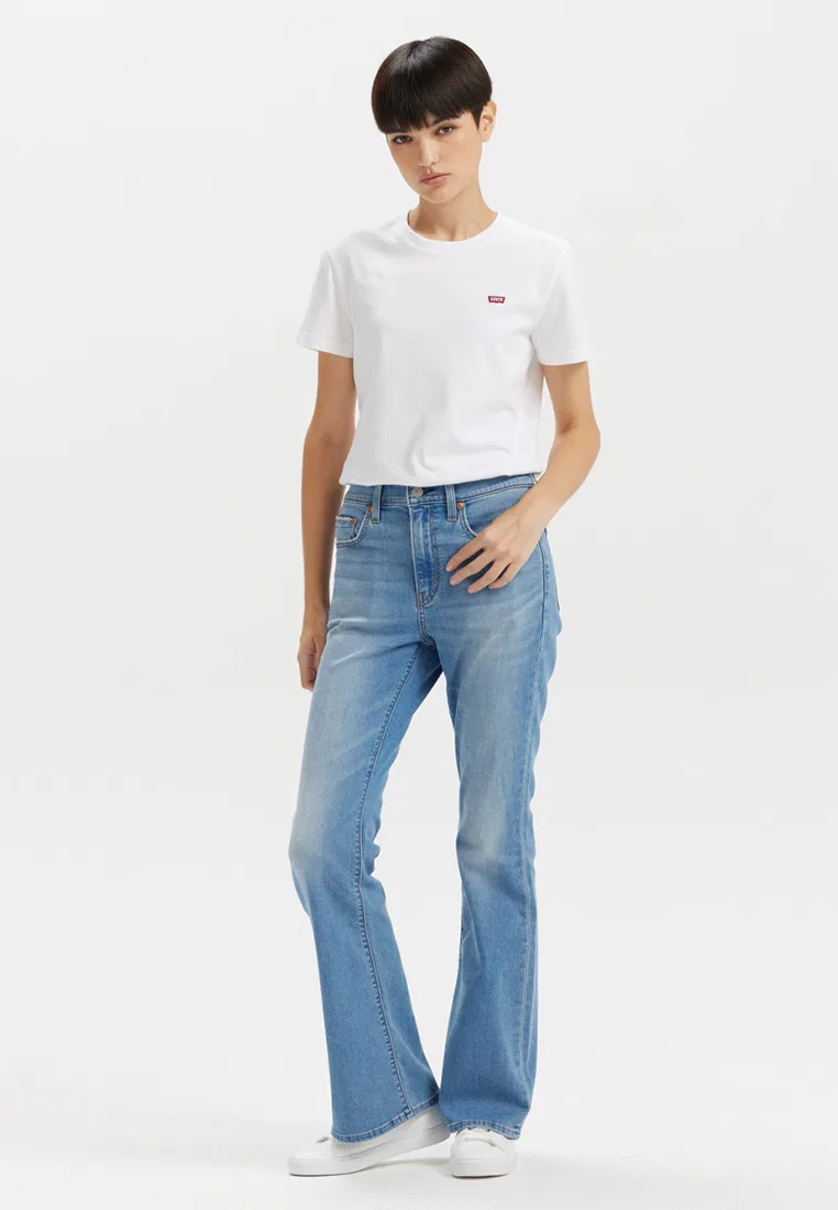 Джинсы женские, высокая посадка, клеш, модель 726, Levi’s Levi'S, мультиколор